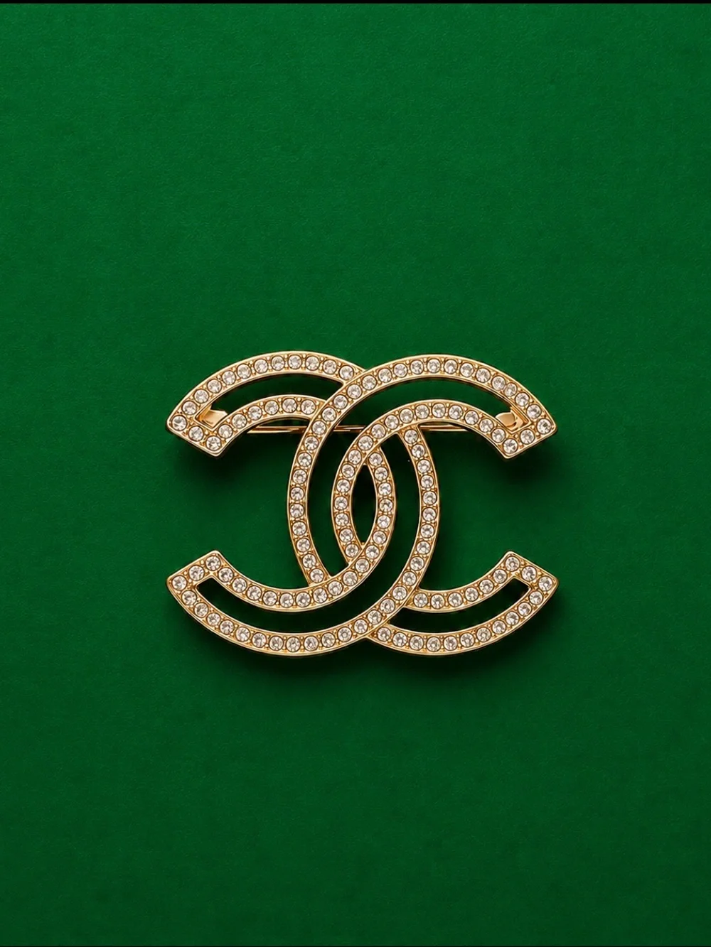 🔥CHANEL Classic CC crystal brooch